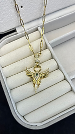 ÇELİK ANKA KUŞU KOLYE