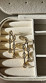 14K ALTIN KAPLAMA ÇELİK KÜPE