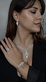 925 AYAR GÜMÜŞ  LOTUS SET