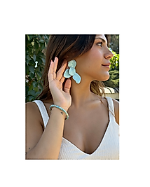 ÇELİK SEDEFLİ YAPRAK KÜPE