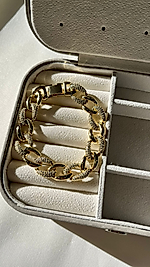 14K ALTIN KAPLAMA ÇELİK BİLEKLİK