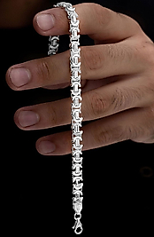 925 AYAR GÜMÜŞ ERKEK BİLEKLİK