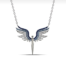 925 AYAR GÜMÜŞ MİKAİL MELEĞİ KOLYE