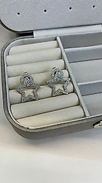 14K ALTIN KAPLAMA ROSE ÇELİK KELEBEKLİ KÜPE